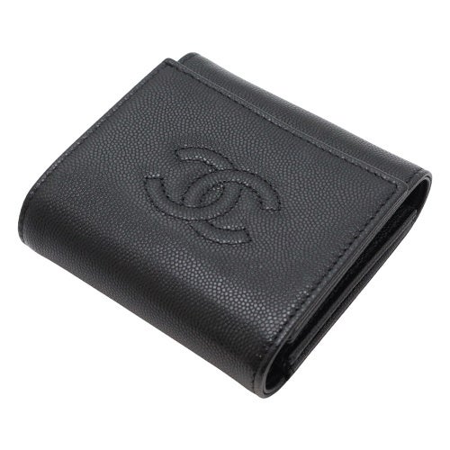 シャネル 二つ折り財布 レディース ブラック CHANEL AP4709 B20633
