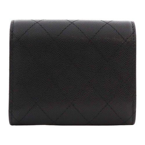 シャネル 三つ折り財布 レディース ブラック CHANEL AP5456 B25537