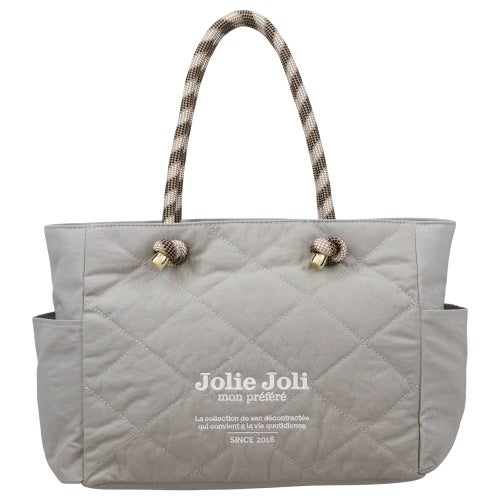 ジョリージョリ トートバッグ レディース グレー Jolie Joli JJ