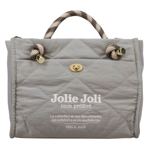 ジョリージョリ トートバッグ レディース グレー Jolie Joli JJ