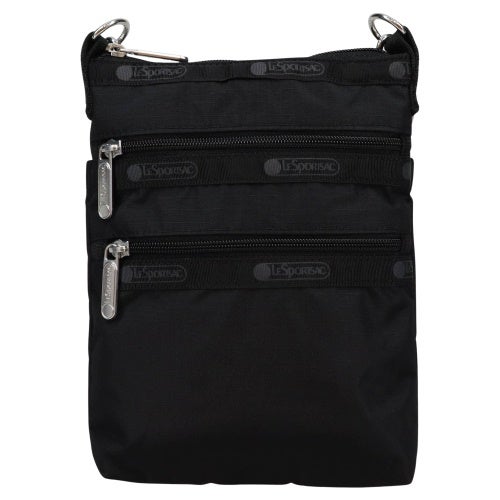レスポートサック ショルダーバッグ レディース 3 ZIP CROSSBODY ブラック LeSportsac 4007 R086 RECYCLED BLACK