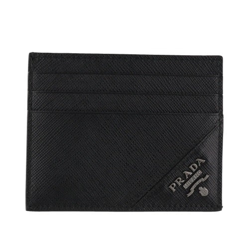 プラダ カードケース 名刺入れ レディース SAFFIANO METAL ブラック PRADA 2MC223 QME F0002 NERO