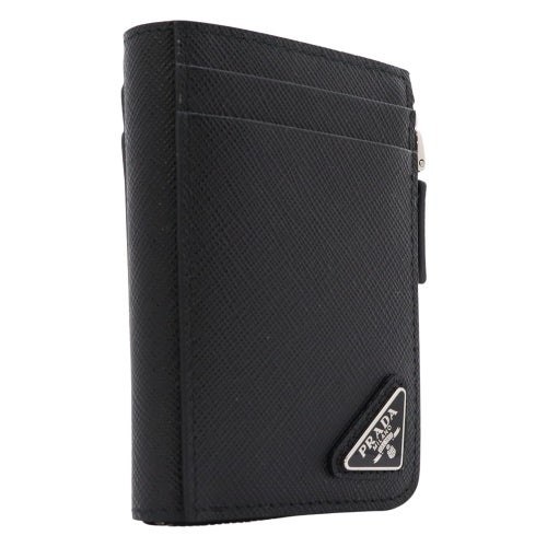 プラダ カードケース レディース SAFFIANO TRIANGOLO ブラック PRADA 2MC129 QHH F0002 NERO