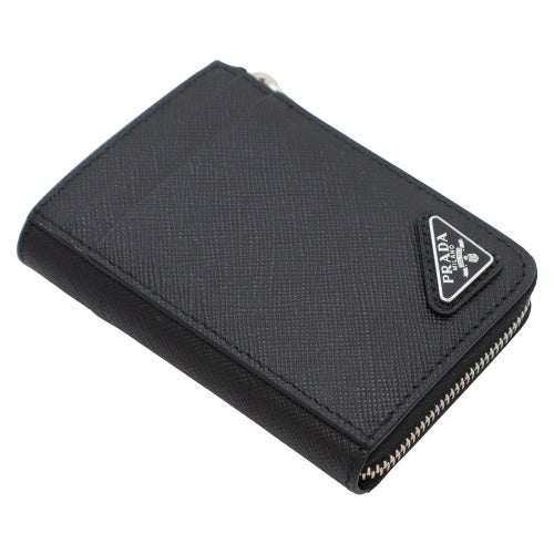 プラダ カードケース レディース SAFFIANO TRIANGOLO ブラック PRADA 2MC129 QHH F0002 NERO