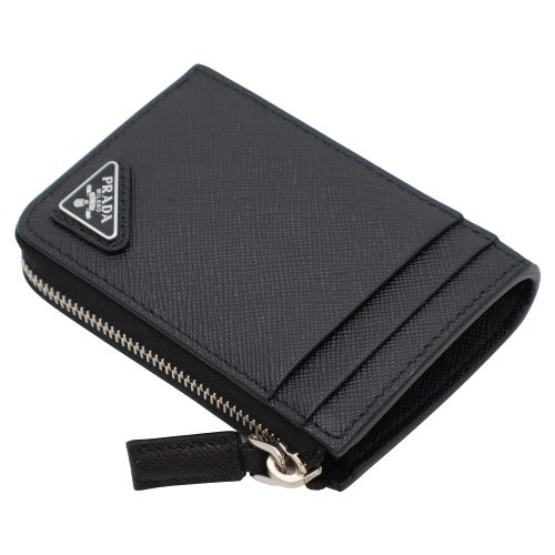 プラダ カードケース レディース SAFFIANO TRIANGOLO ブラック PRADA 2MC129 QHH F0002 NERO