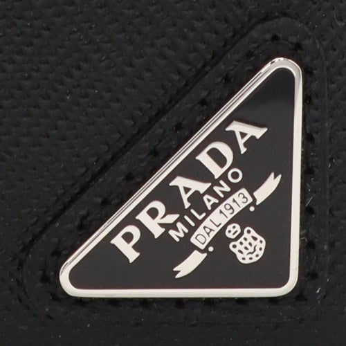 プラダ カードケース レディース SAFFIANO TRIANGOLO ブラック PRADA 2MC129 QHH F0002 NERO