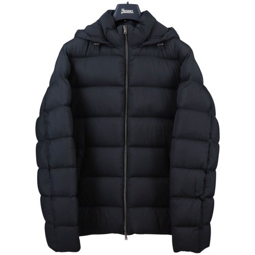 ヘルノ ダウンジャケット メンズ HERNO LEGEND ブラック HERNO PI0016ULE 12456Z 52 XLサイズ 9300 NERO