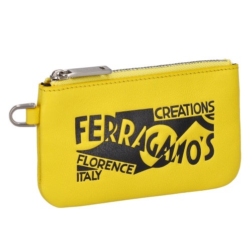 フェラガモ ポーチ メンズ ブラック Salvatore Ferragamo 661466 YELLOW/NERO/NERO