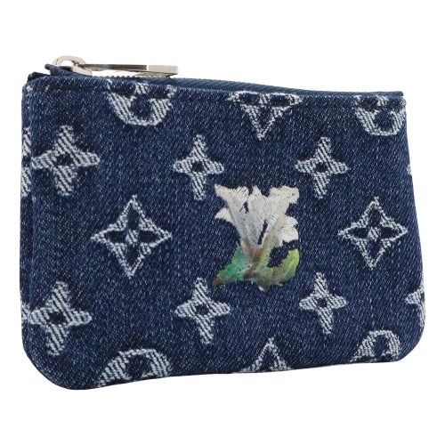 ルイヴィトン キーケース モノグラム キーケース ポシェット・クレ ブルー LOUIS VUITTON M27561 ブルー