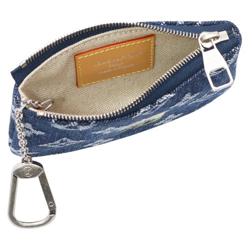 ルイヴィトン キーケース モノグラム キーケース ポシェット・クレ ブルー LOUIS VUITTON M27561 ブルー