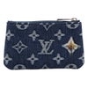 ルイヴィトン キーケース モノグラム キーケース ポシェット・クレ ブルー LOUIS VUITTON M27561 ブルー