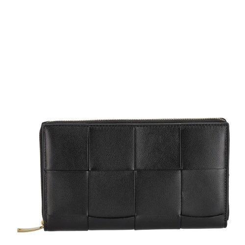 ボッテガヴェネタ 長財布 メンズ レディース マキシイントレチャート ブラック BOTTEGA VENETA 814676 V6VU1 8425