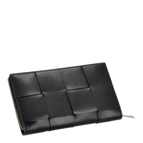 ボッテガヴェネタ 長財布 メンズ レディース マキシイントレチャート ブラック BOTTEGA VENETA 814676 V6VU1 8425