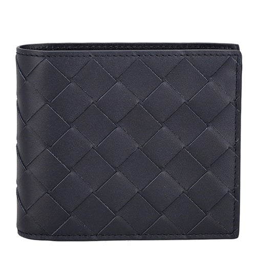 ボッテガヴェネタ 二つ折り財布 メンズ イントレチャート ブラック BOTTEGA VENETA 749412 V3US1 8838