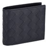 ボッテガヴェネタ 二つ折り財布 メンズ イントレチャート ブラック BOTTEGA VENETA 749412 V3US1 8838