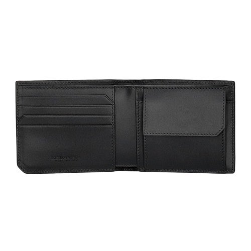 ボッテガヴェネタ 二つ折り財布 メンズ イントレチャート ブラック BOTTEGA VENETA 805654 V69G1 3009