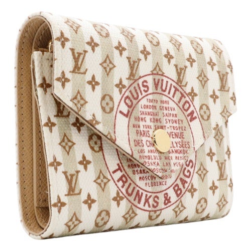 ルイヴィトン 三つ折り財布 ポルトフォイユ・ヴィクトリーヌ レッド LOUIS VUITTON M29024 ヌードローズ