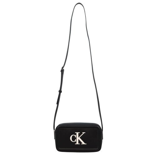 カルバンクライン ショルダーバッグ レディース BOLD CK CAMERA BAG ブラック Calvin Klein LV04F3220G BLACK/WHITE
