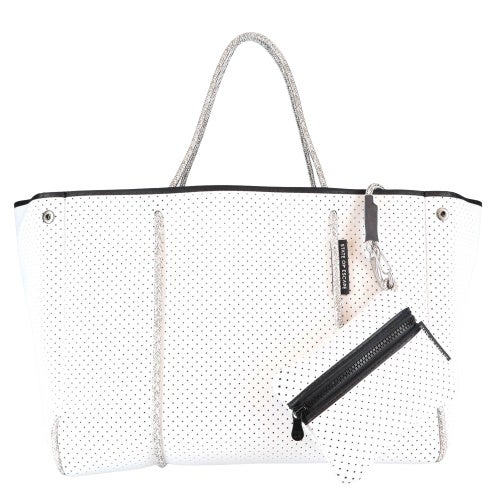ステイトオブエスケープ トートバッグ レディース ホワイト STATE OF ESCAPE ESCAPE CARRYALL BAG WHITE/GREY