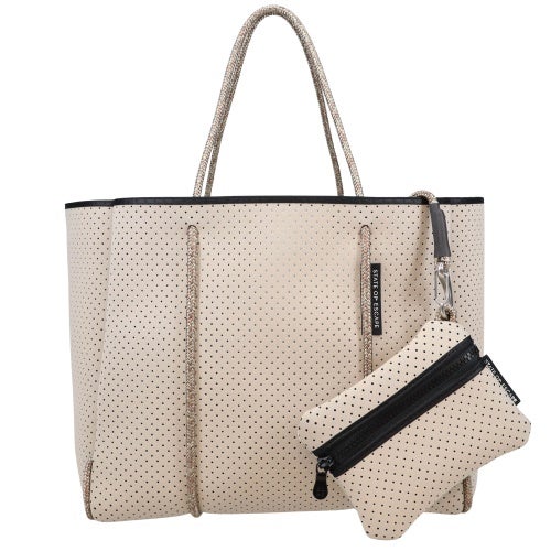 ステイトオブエスケープ トートバッグ レディース グレー STATE OF ESCAPE FLYING SOLO BAG STONE