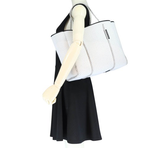 ステイトオブエスケープ トートバッグ レディース ホワイト STATE OF ESCAPE FLYING SOLO BAG WHITE/GREY
