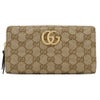 グッチ 長財布 レディース ダブルＧ ジップアラウンドウォレット ブラウン GUCCI 443123 FAF05 9651 VINTAG.SAND/DK BROWN