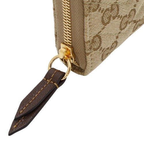 グッチ 長財布 レディース ダブルＧ ジップアラウンドウォレット ブラウン GUCCI 443123 FAF05 9651 VINTAG.SAND/DK BROWN