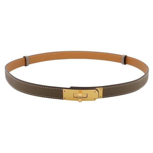 エルメス ベルト ケリーベルト ヴォー・エプソン ブラウン HERMES