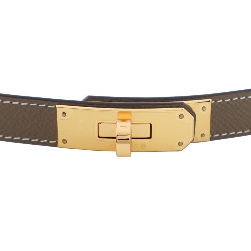 エルメス ベルト ケリーベルト ヴォー・エプソン ブラウン HERMES