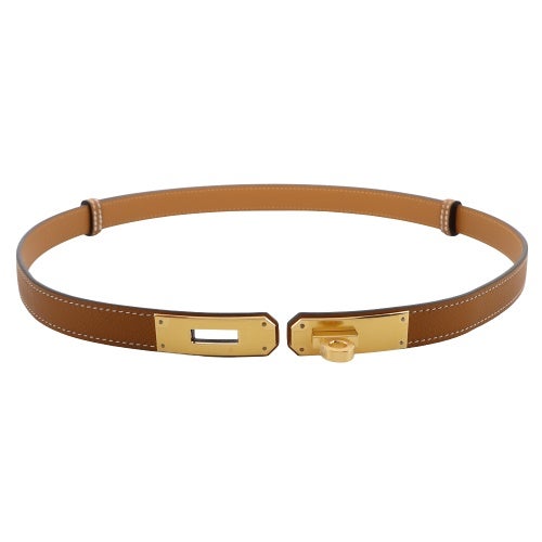 エルメス ベルト ケリーベルト ヴォー・エプソン ブラウン HERMES