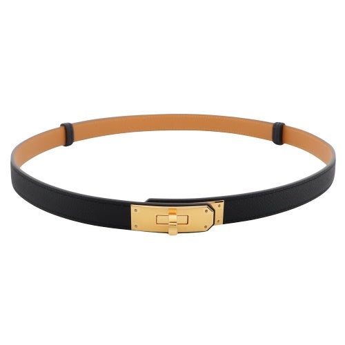 エルメス ベルト ケリーベルト ヴォー・エプソン ブラック HERMES H069853CC89 G刻印
