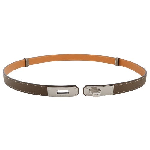エルメス ベルト ケリーベルト ヴォー・エプソン ブラウン HERMES