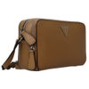 ゲス ショルダーバッグ レディース LISA MINI DOUBLE ZIP CROSSBODY ブラウン GUESS PE128971 SDT SADDLE TAN