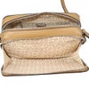 ゲス ショルダーバッグ レディース LISA MINI DOUBLE ZIP CROSSBODY ブラウン GUESS PE128971 SDT SADDLE TAN