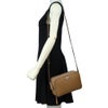 ゲス ショルダーバッグ レディース LISA MINI DOUBLE ZIP CROSSBODY ブラウン GUESS PE128971 SDT SADDLE TAN