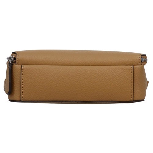 ゲス ショルダーバッグ レディース LISA MINI DOUBLE ZIP CROSSBODY ブラウン GUESS PE128971 SDT SADDLE TAN