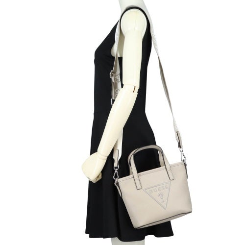 ゲス ショルダーバッグ レディース KEIRA MINI TOTE グレー GUESS SF178381 TAU TAUPE