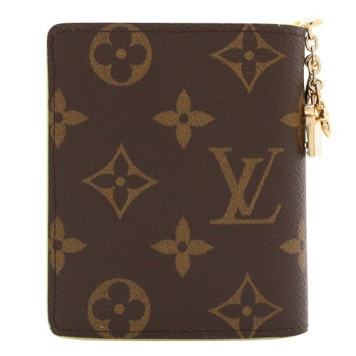 ルイヴィトン 二つ折り財布 レディース モノグラム ポケットウォレット・LV チャーム イエロー LOUIS VUITTON M29791 サンフラワーイエロー