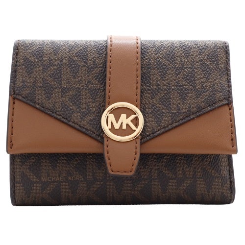 マイケルコース 三つ折り財布 レディース ブラウン MICHAEL KORS