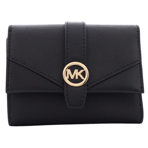 マイケルコース 三つ折り財布 レディース ブラック MICHAEL KORS
