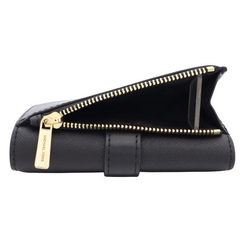 マイケルコース 三つ折り財布 レディース ブラック MICHAEL KORS