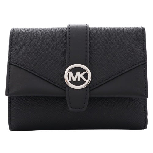 マイケルコース 三つ折り財布 レディース ブラック MICHAEL KORS 35S5SGRE6L BLACK