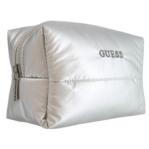 ゲス ポーチ レディース Puffy beauty case ホワイト GUESS Puffy beauty case WHT WHITE