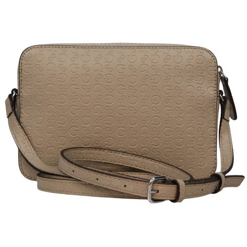 ゲス ショルダーバッグ レディース LILIA MINI CAMERA CROSSBODY ブラウン GUESS SE355870 TAU TAUPE