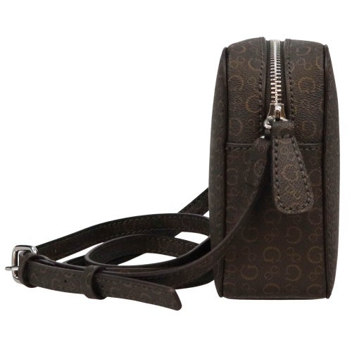 ゲス ショルダーバッグ レディース LILIA MINI CAMERA CROSSBODY ブラウン GUESS SV355870 NAT NATURAL