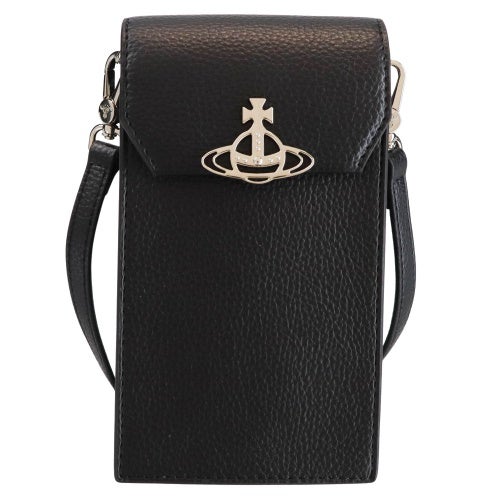 ヴィヴィアンウエストウッド ショルダーバッグ レディース PHONE BAG ブラック Vivienne Westwood 58030001U S000D N403