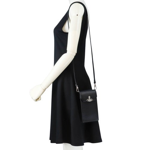 ヴィヴィアンウエストウッド ショルダーバッグ レディース PHONE BAG ブラック Vivienne Westwood 58030001U S000D N403
