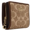 コーチ アウトレット 二つ折り財布 レディース スナップ ウォレット・シグネチャー シェニール ブラウン COACH OUTLET CCQ32 IMYN0