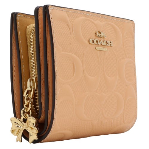 コーチ アウトレット 二つ折り財布 レディース ベージュ COACH OUTLET CFA23 IMS9W