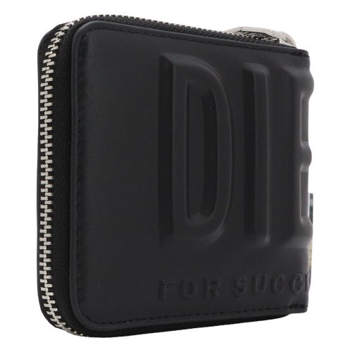 ディーゼル 二つ折り財布 メンズ DSL 3D- BI FOLD COIN ZIP XS ブラック DIESEL X10007 PR818 T8013 BLACK